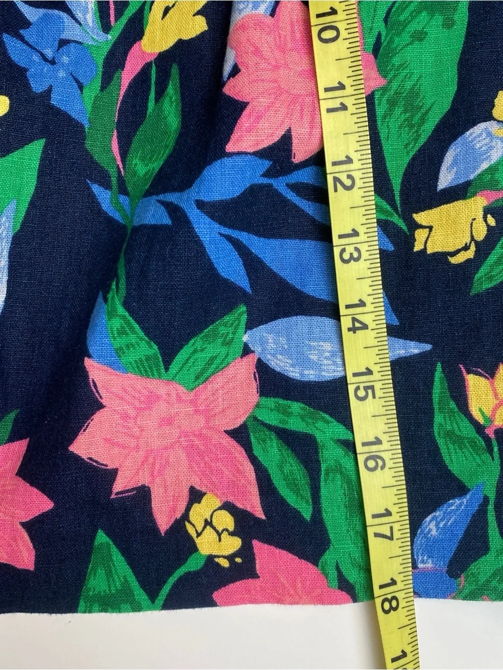 J. Crew Linen-Cotton Blend Floral City Skirt Sz 4